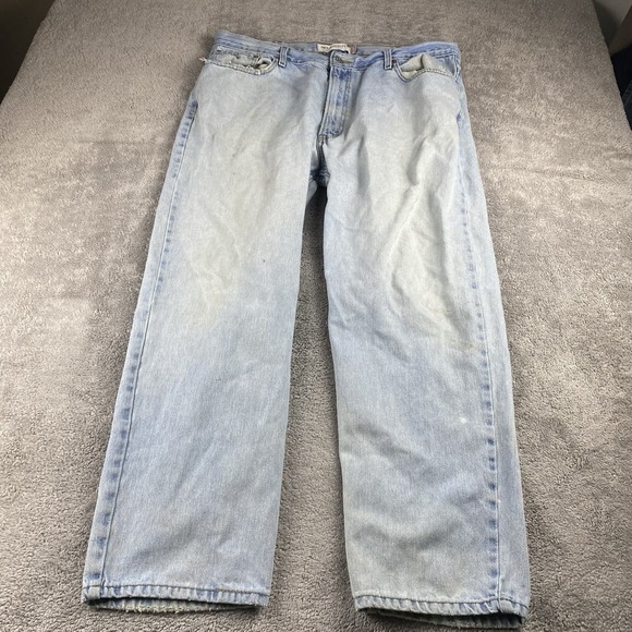 Levi's Other - Levis 550 Relaxed Fit Jeans Mens 42x28 Blue Light Wash High Rise